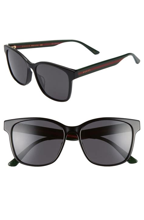 gucci 56mm square sunglasses nordstrom rack|gucci 56mm aviator sunglasses.